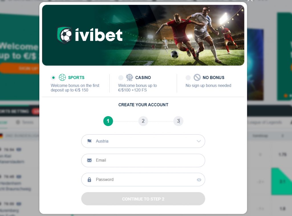 IviBet web